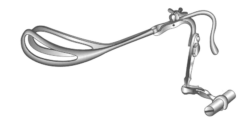Dewey Obstetrical (Midwifery) Forcep longitud = 35.5 cm / 14", Con