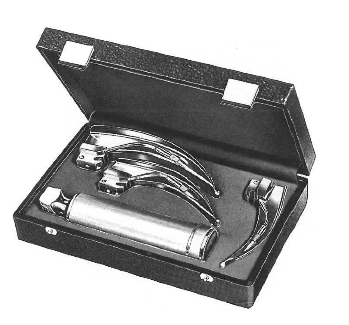 [IU-00065] 3 conventional laryngoscope set McIntosh with medium handle, Figure 1 to 3